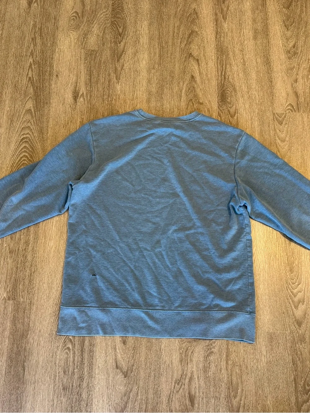 The North Face Men’s L Pullover Sweatshirt Cyan Blue Berkeley California HOLES